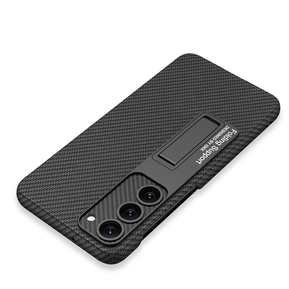 Galaxy Uyumlu S23 Plus Kılıf Zore Kıpta Standlı Kapak-Kırmızı