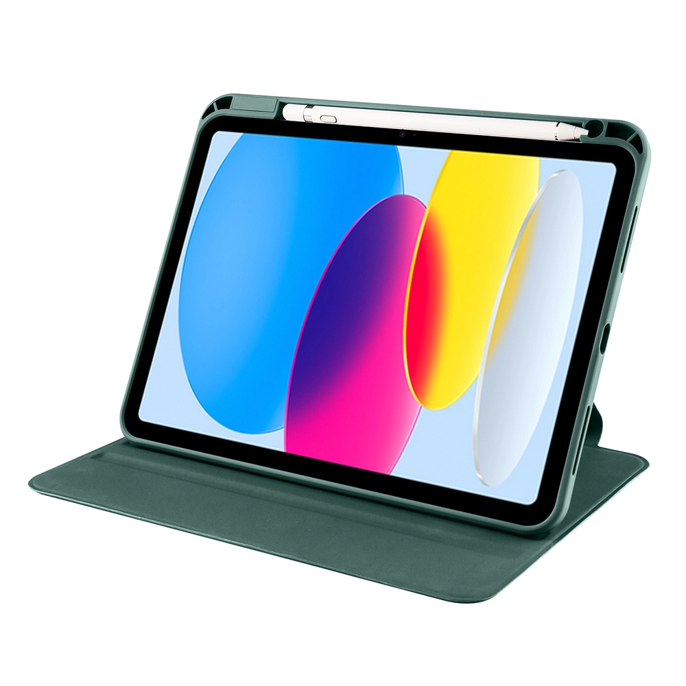 iPad Uyumlu 10.9 2022 (10.Nesil) Kılıf Zore Termik Kalem Bölmeli Dönebilen Standlı Kılıf