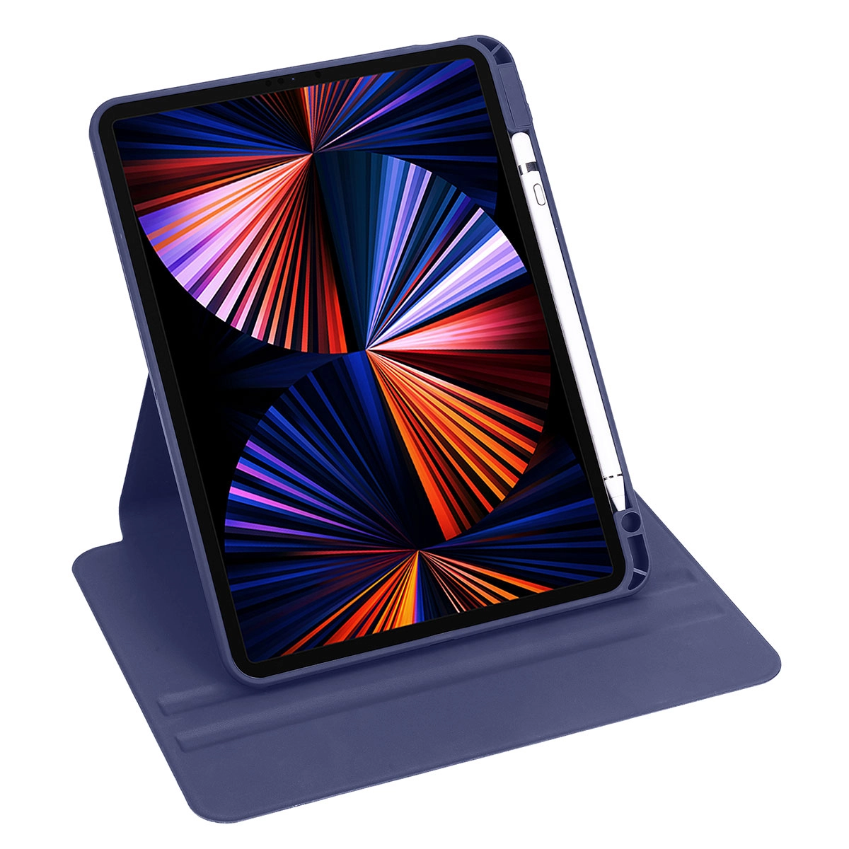 iPad Uyumlu 10.2 (8.Nesil) Kılıf Zore Termik Kalem Bölmeli Dönebilen Standlı Kılıf