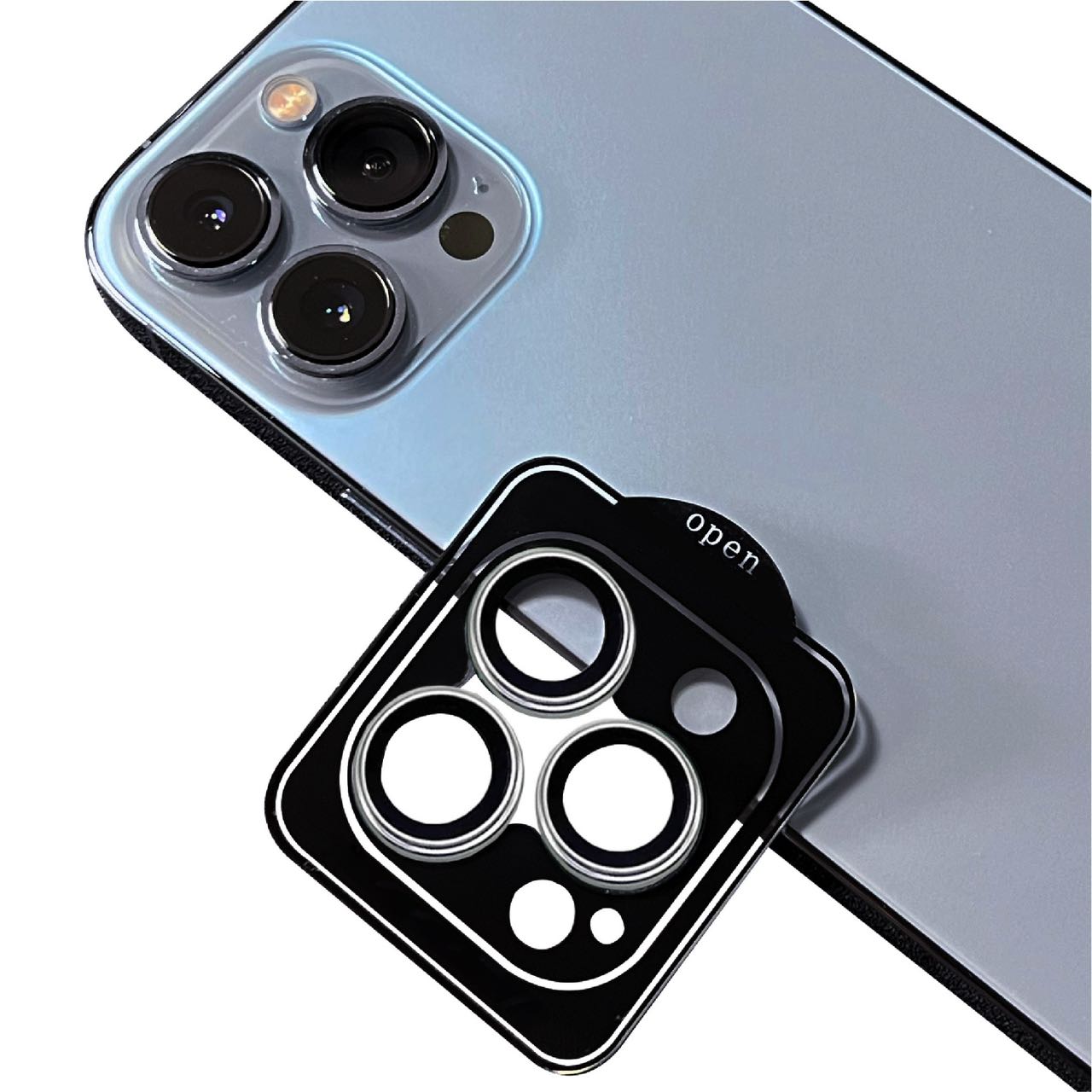 iPhone Uyumlu 14 Pro Zore CL-11 Safir Parmak İzi Bırakmayan Anti-Reflective Kamera Lens Koruyucu-Gümüş