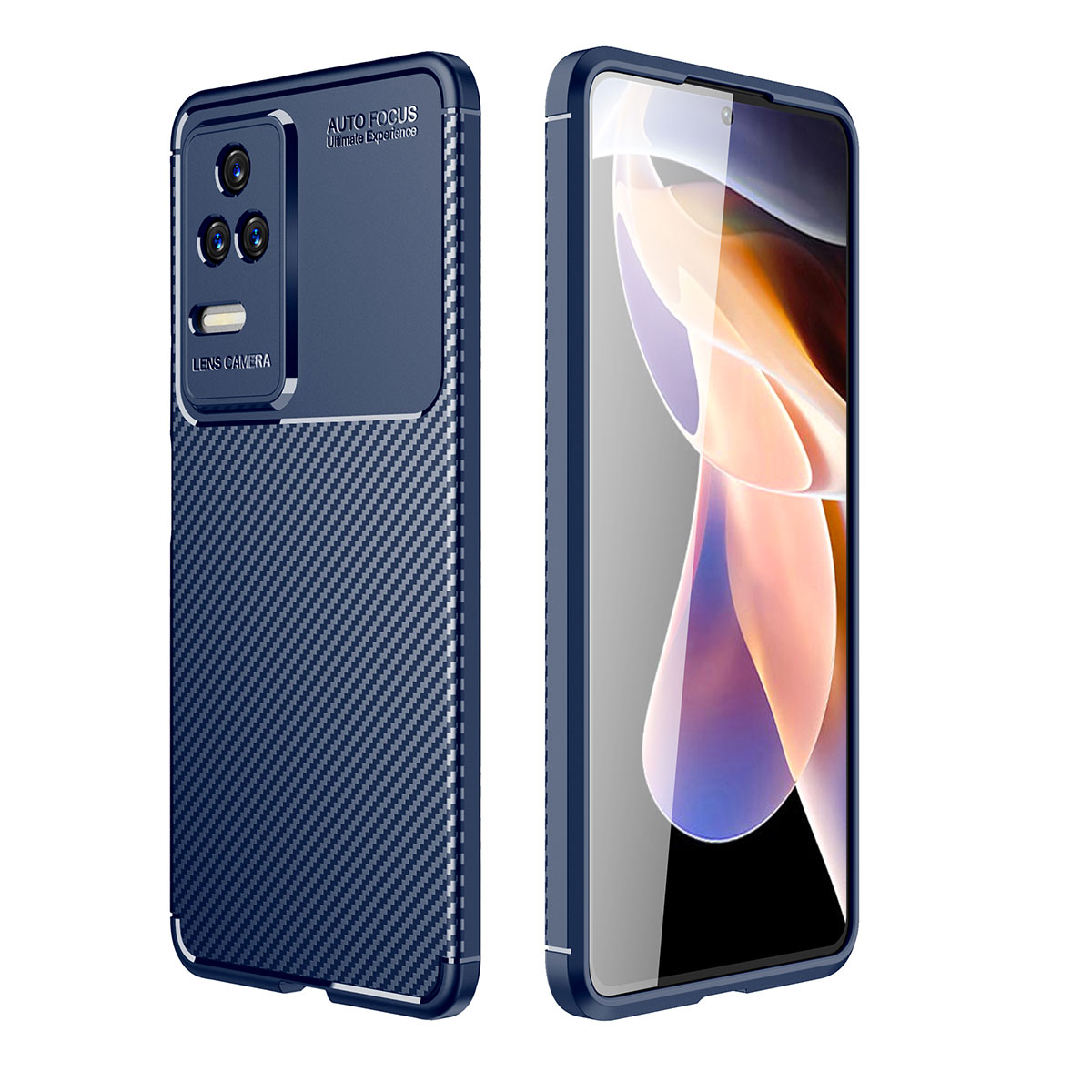Xiaomi Uyumlu  Poco F4 Kılıf Zore Negro Silikon Kapak-Lacivert