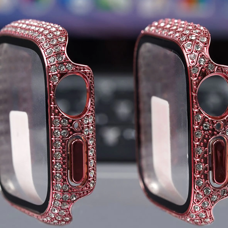Watch 7 41mm Zore Watch Gard 24 Kenarları Taşlı Sert PC Kasa Ve Ekran Koruyucu