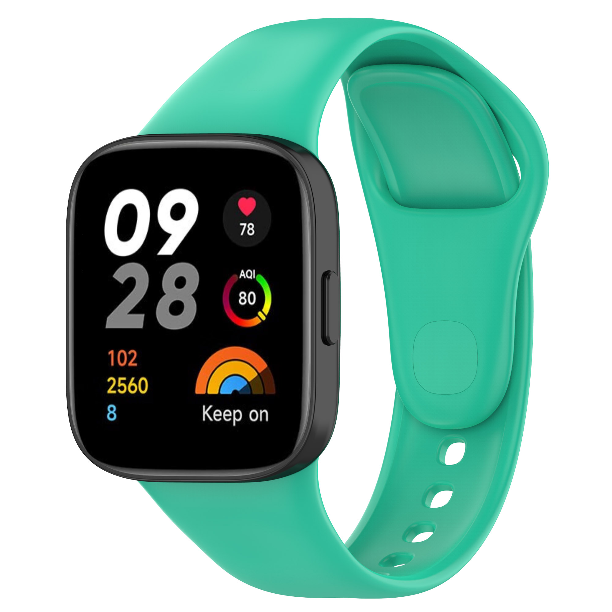 Xiaomi Uyumlu  Redmi Watch 3 Zore KRD-81 Silikon Kordon-Turkuaz