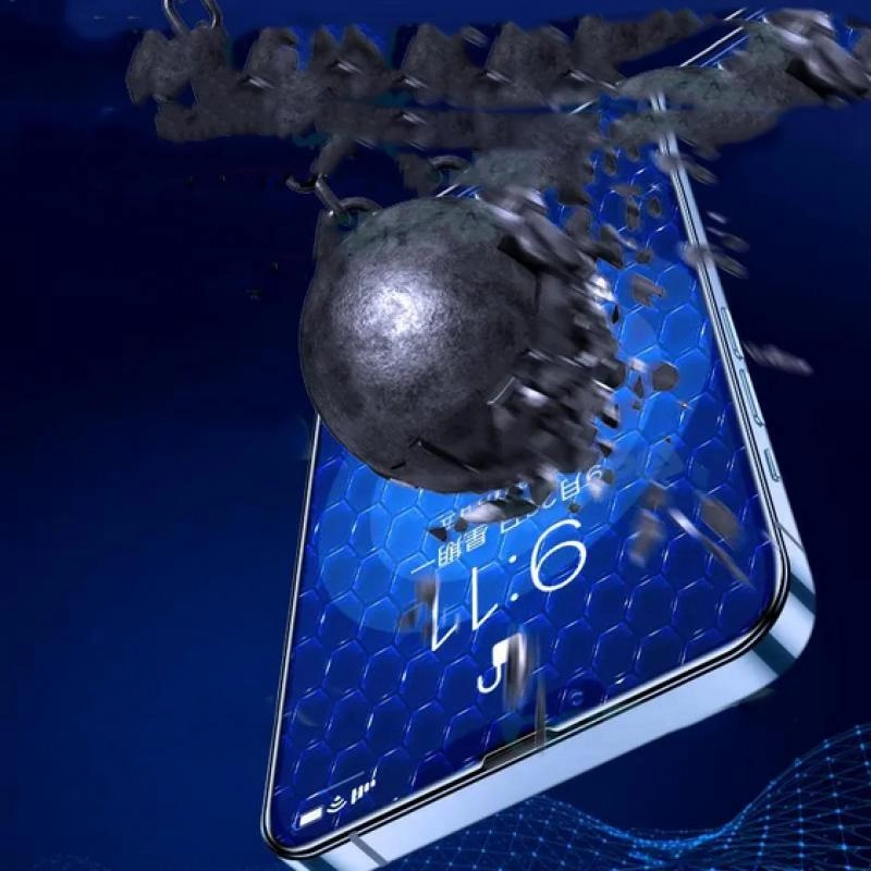 iPhone Uyumlu 14 Pro Max ​​​​​​​​​​​​Zore Darbeye Dayanıklı Anti Statik Temperli Cam Ekran Koruyucu