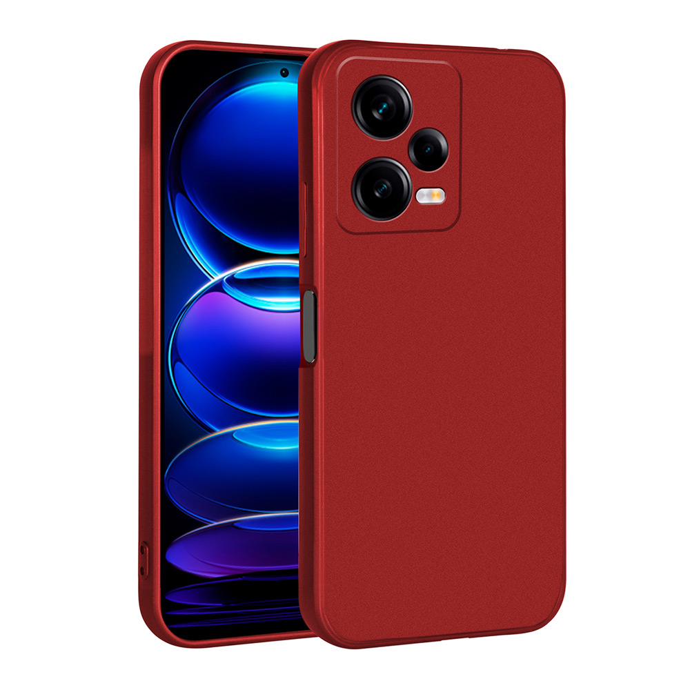 Xiaomi Uyumlu  Redmi Note 12 Pro 5G Kılıf Zore Premier Silikon Kapak-Kırmızı