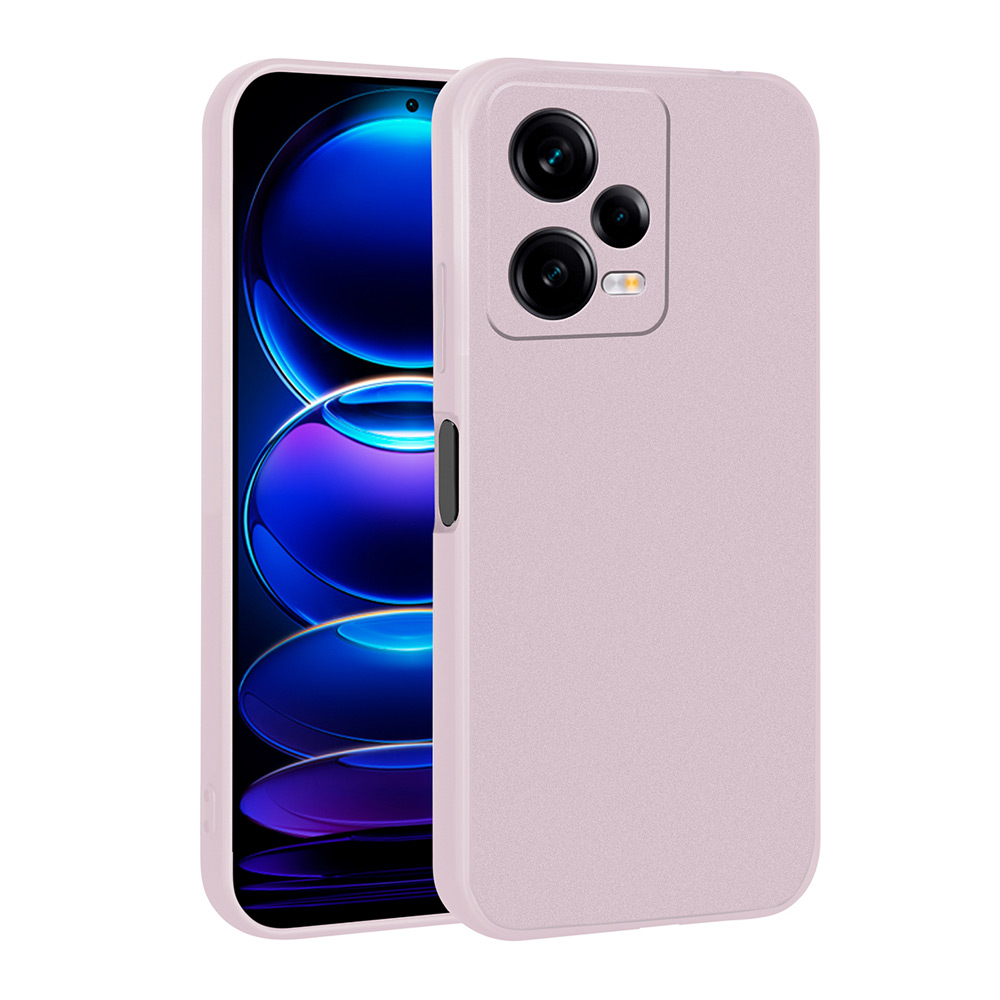 Xiaomi Uyumlu  Redmi Note 12 Pro 5G Kılıf Zore Premier Silikon Kapak-Rose gold