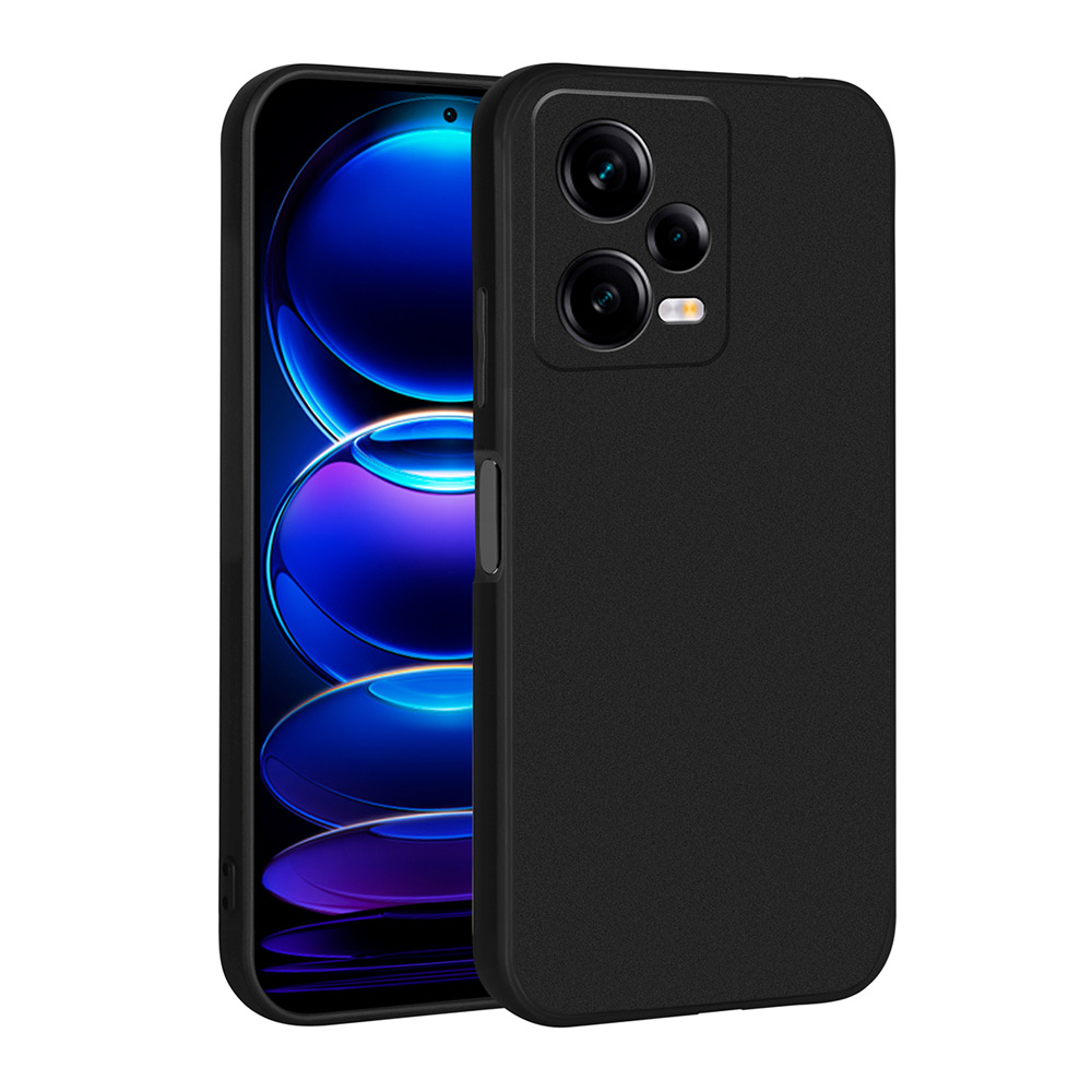 Xiaomi Uyumlu  Redmi Note 12 Pro 5G Kılıf Zore Premier Silikon Kapak-Siyah