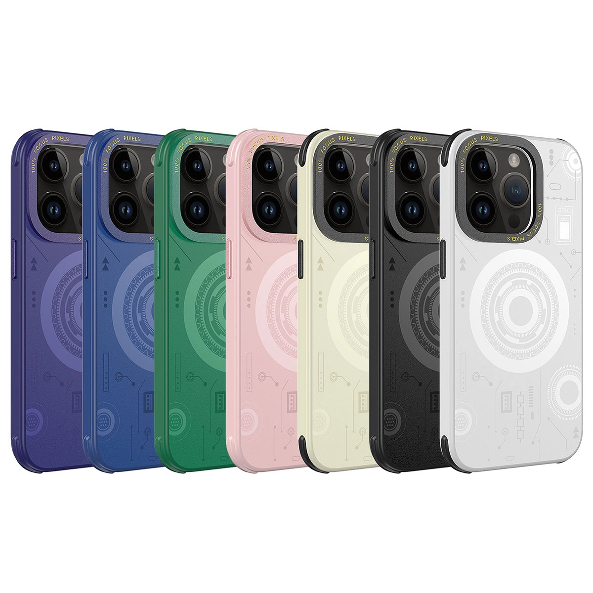 iPhone Uyumlu 14 Pro Max Kılıf Zore Wireless Şarj Özellikli Desenli Hot Kapak