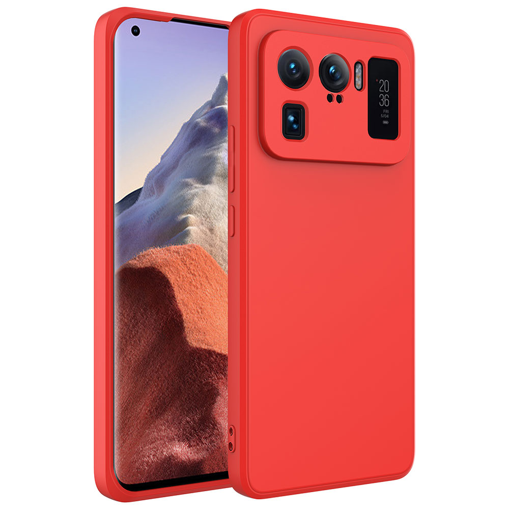 Xiaomi Uyumlu  Mi 11 Ultra Kılıf Zore Mara Lansman Kapak-Kırmızı