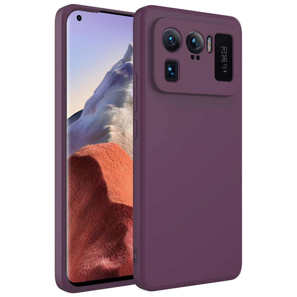 Xiaomi Uyumlu  Mi 11 Ultra Kılıf Zore Mara Lansman Kapak-Koyu mor