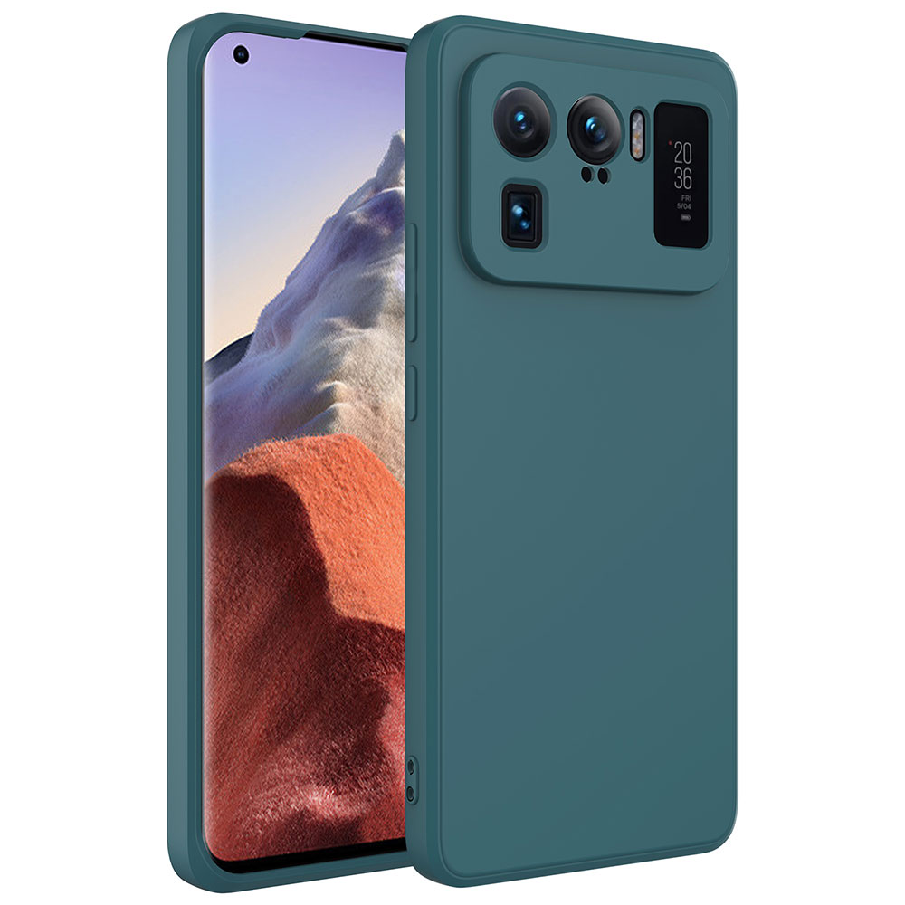 Xiaomi Uyumlu  Mi 11 Ultra Kılıf Zore Mara Lansman Kapak-Koyu yeşil