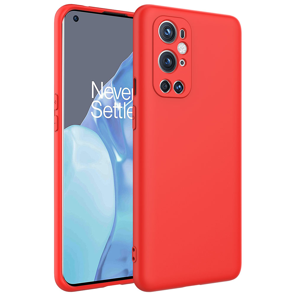 One Plus 9 Pro Kılıf Zore Mara Lansman Kapak-Kırmızı