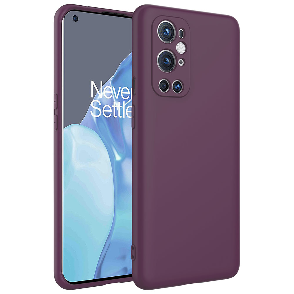 One Plus 9 Pro Kılıf Zore Mara Lansman Kapak-Koyu mor