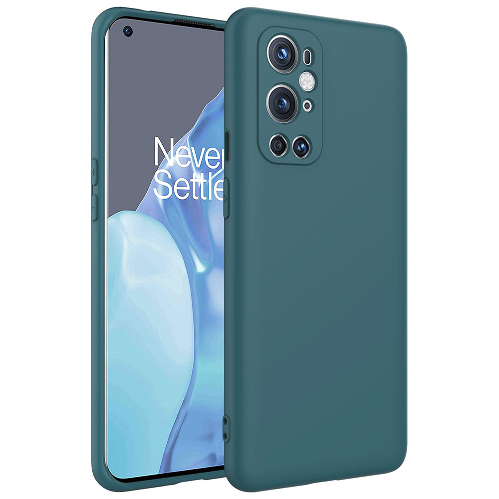 One Plus 9 Pro Kılıf Zore Mara Lansman Kapak-Koyu yeşil
