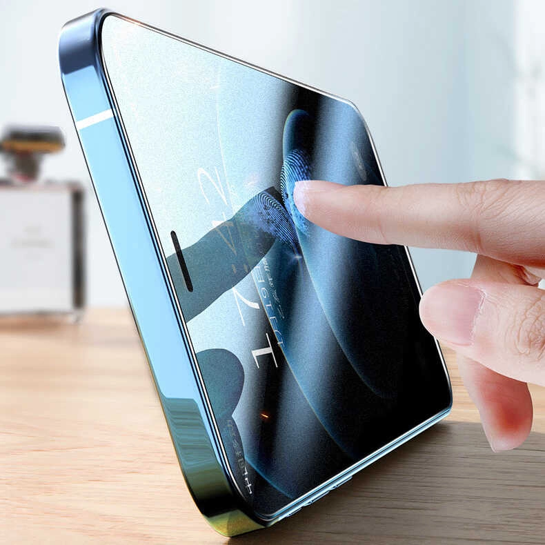 iPhone Uyumlu 7 Plus Zore Rika Premium Hayalet Temperli Cam Ekran Koruyucu-Beyaz