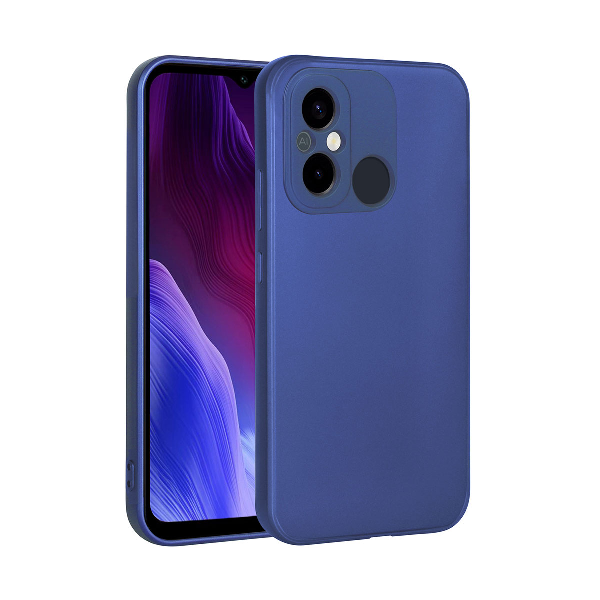 Xiaomi Uyumlu  Redmi 12C Kılıf Zore Premier Silikon Kapak-Saks mavi