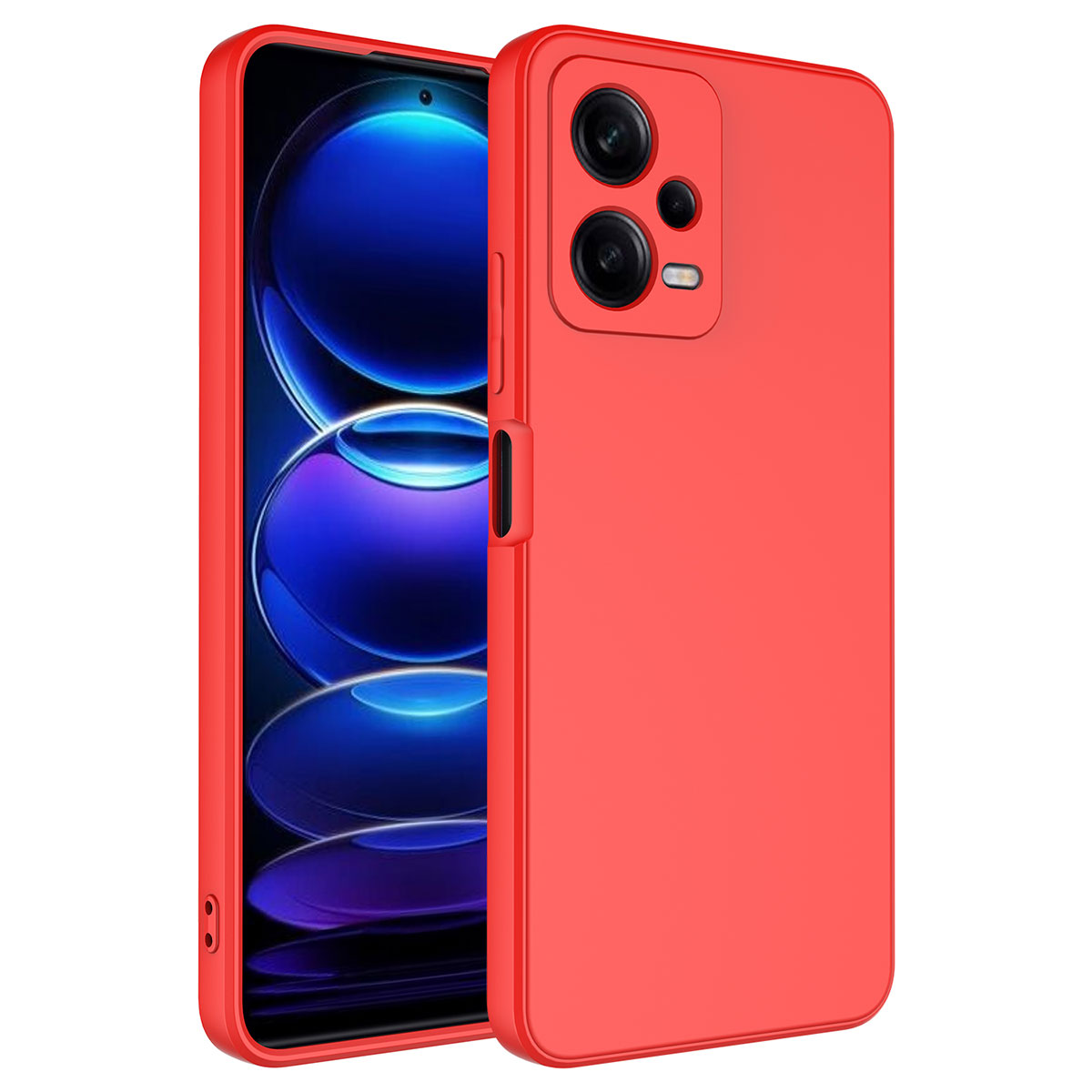 Xiaomi Uyumlu  Redmi Note 12 Pro 5G Kılıf Zore Mara Lansman Kapak-Kırmızı