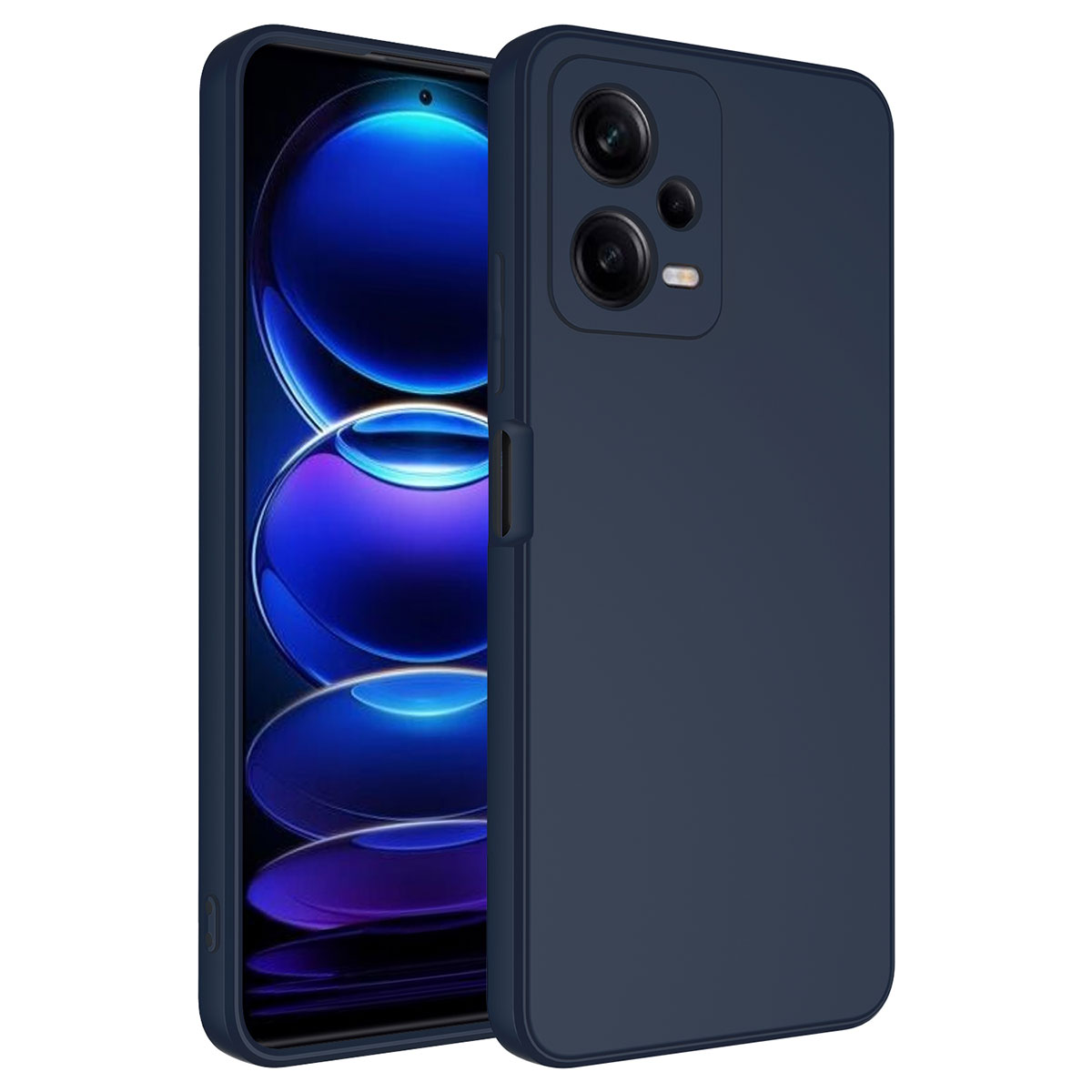 Xiaomi Uyumlu  Redmi Note 12 Pro 5G Kılıf Zore Mara Lansman Kapak-Lacivert