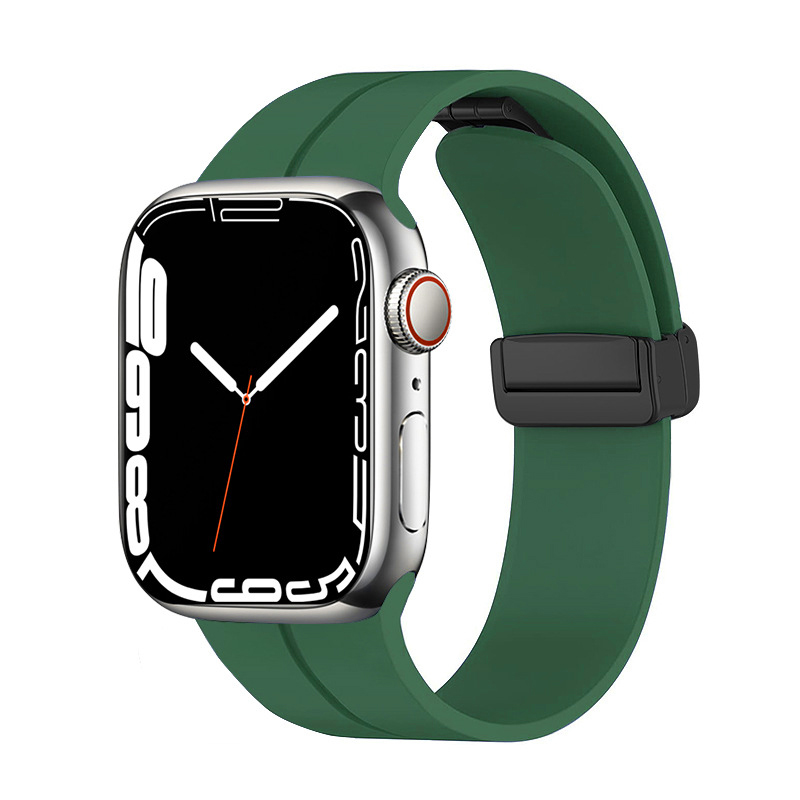 Watch 38mm Zore KRD-84 Silikon Kordon-Koyu yeşil