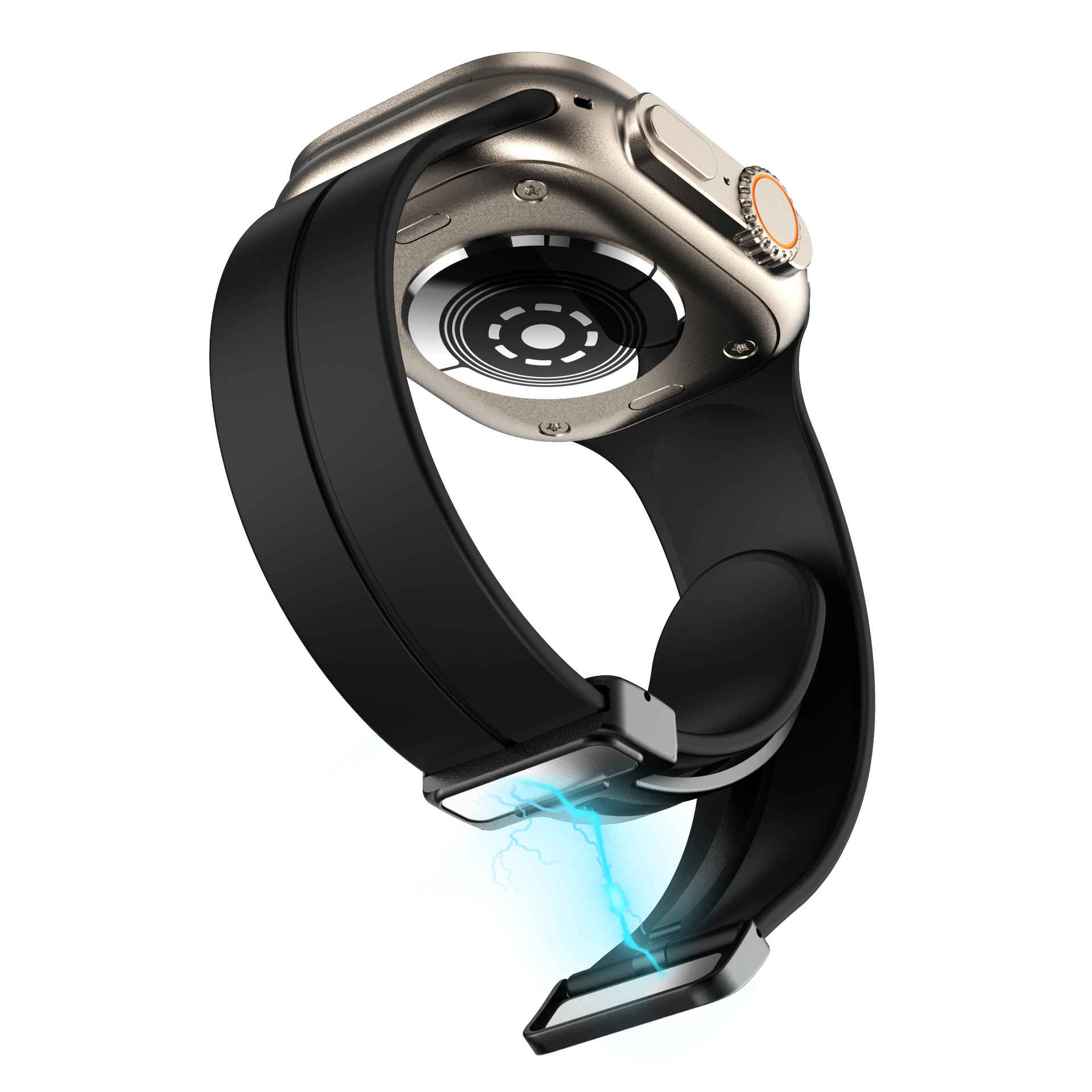 Watch Ultra 49mm Zore KRD-84 Silikon Kordon-Beyaz