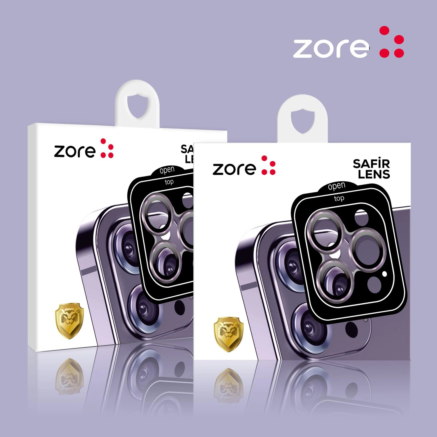 iPhone Uyumlu 14 Plus Zore CL-11 Safir Parmak İzi Bırakmayan Anti-Reflective Kamera Lens Koruyucu
