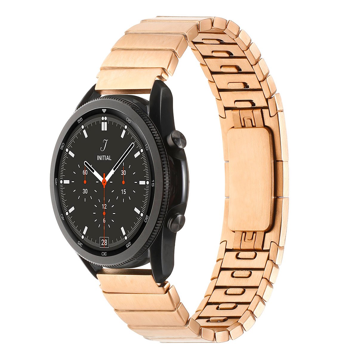 Galaxy Uyumlu Watch 46mm Zore KRD-82 22mm Metal Kordon-Rose gold