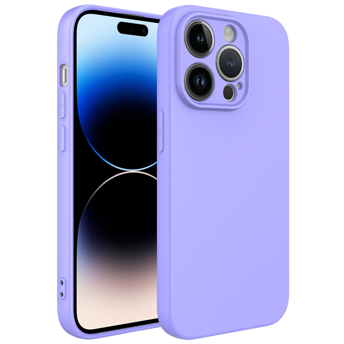 iPhone Uyumlu 14 Pro Kılıf Zore Kamera Korumalı Mara Lansman Kapak-Lila