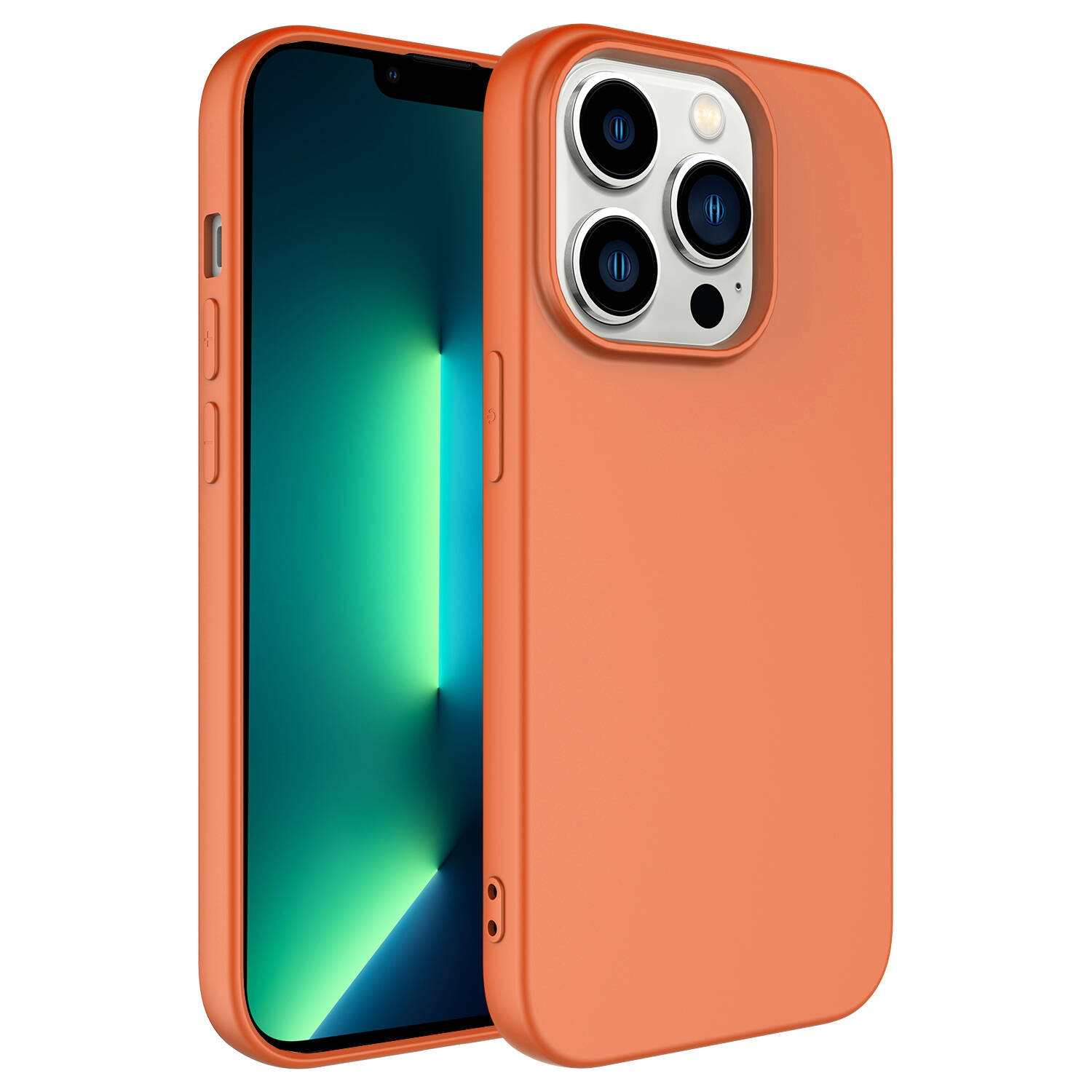 iPhone Uyumlu 14 Pro Kılıf Zore Kamera Korumalı Mara Lansman Kapak-Turuncu