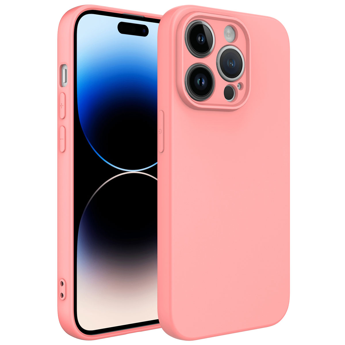 iPhone Uyumlu 14 Pro Max Kılıf Zore Kamera Korumalı Mara Lansman Kapak-Pembe