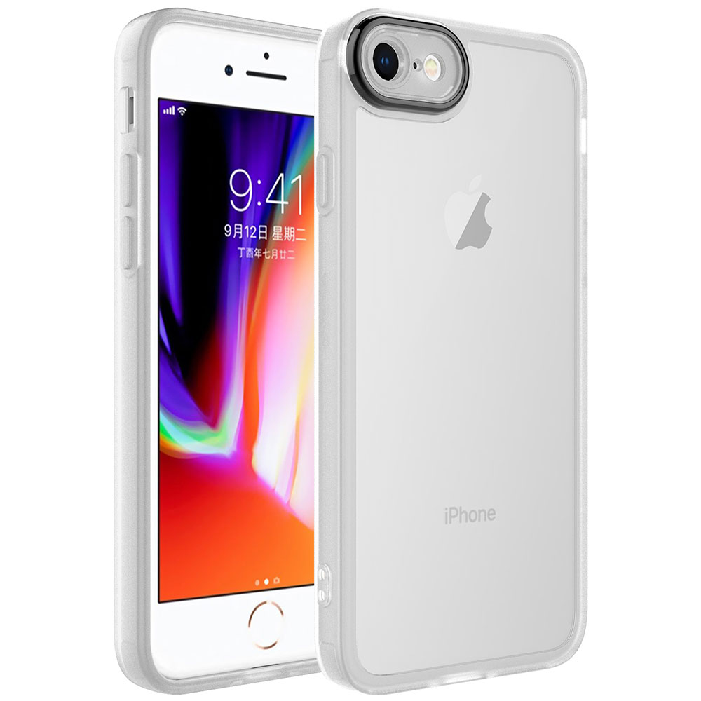 iPhone Uyumlu SE 2020 Kılıf Kamera Korumalı Transparan Zore Post Kapak