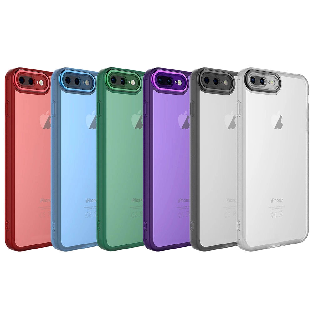 iPhone Uyumlu 7 Plus Kılıf Kamera Korumalı Transparan Zore Post Kapak