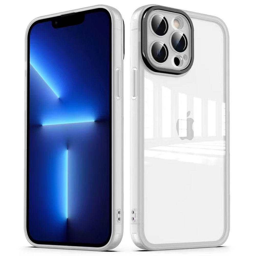 iPhone Uyumlu 13 Pro Max Kılıf Kamera Korumalı Transparan Zore Post Kapak