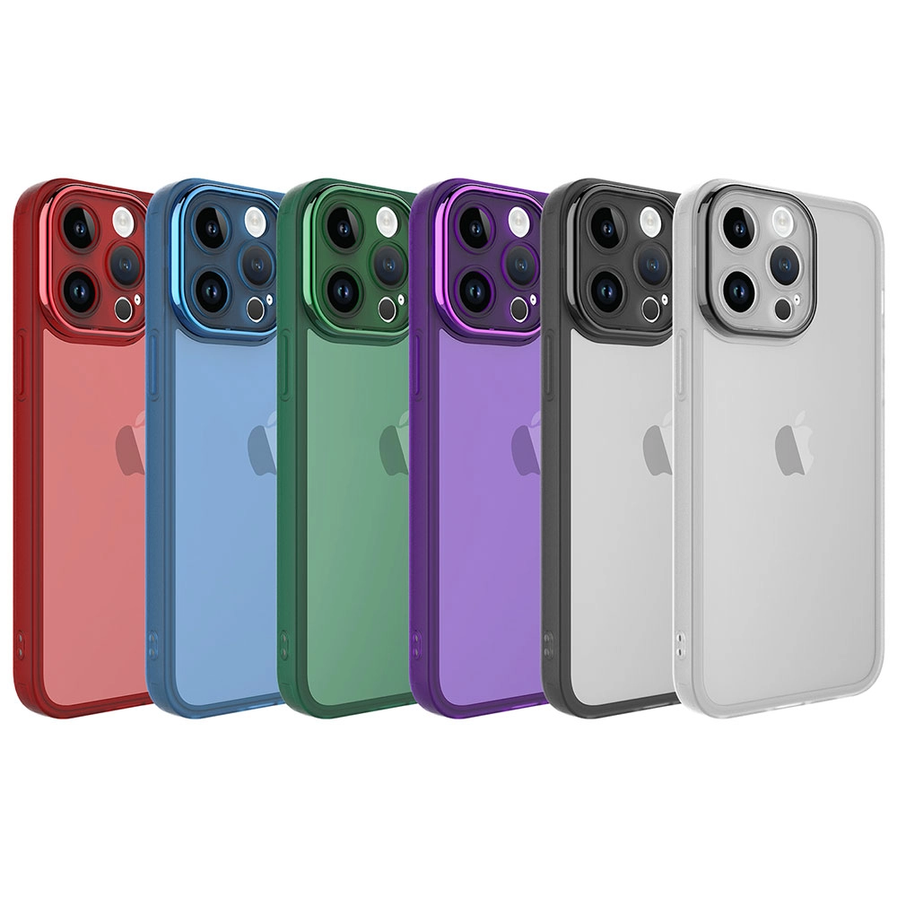 iPhone Uyumlu 14 Pro Max Kılıf Kamera Korumalı Transparan Zore Post Kapak