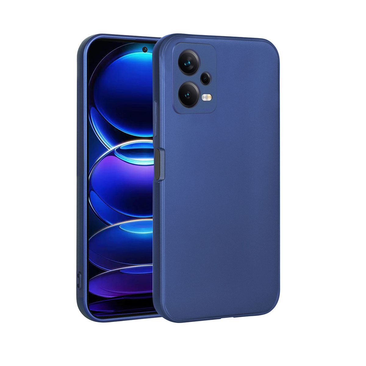 Xiaomi Uyumlu  Redmi Note 12 4G Kılıf Zore Premier Silikon Kapak-Saks mavi