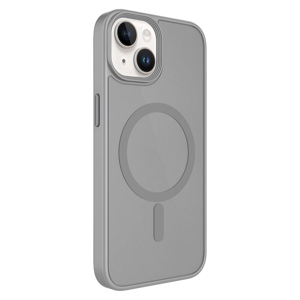 iPhone Uyumlu 13 Kılıf Mat Arka Yüzey Wireless Şarj Özellikli Zore Flet M-safe Kapak
