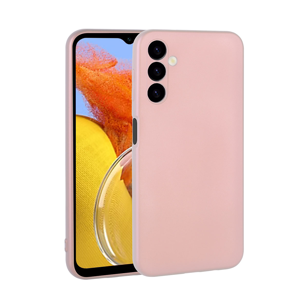 Galaxy Uyumlu M14 Kılıf Zore Premier Silikon Kapak-Rose gold