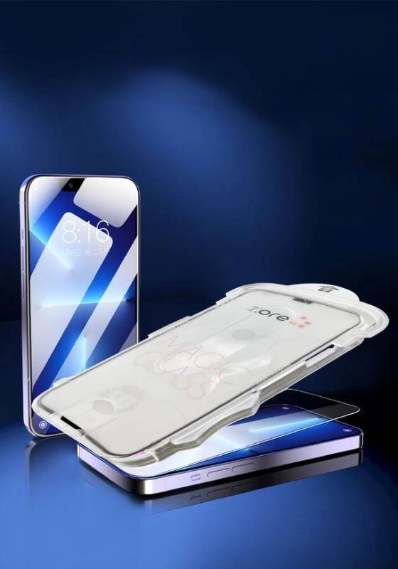 iPhone Uyumlu 12 Pro Zore Kolay Uygulama Aparatlı 5D Magic Cam Cam Ekran Koruyucu