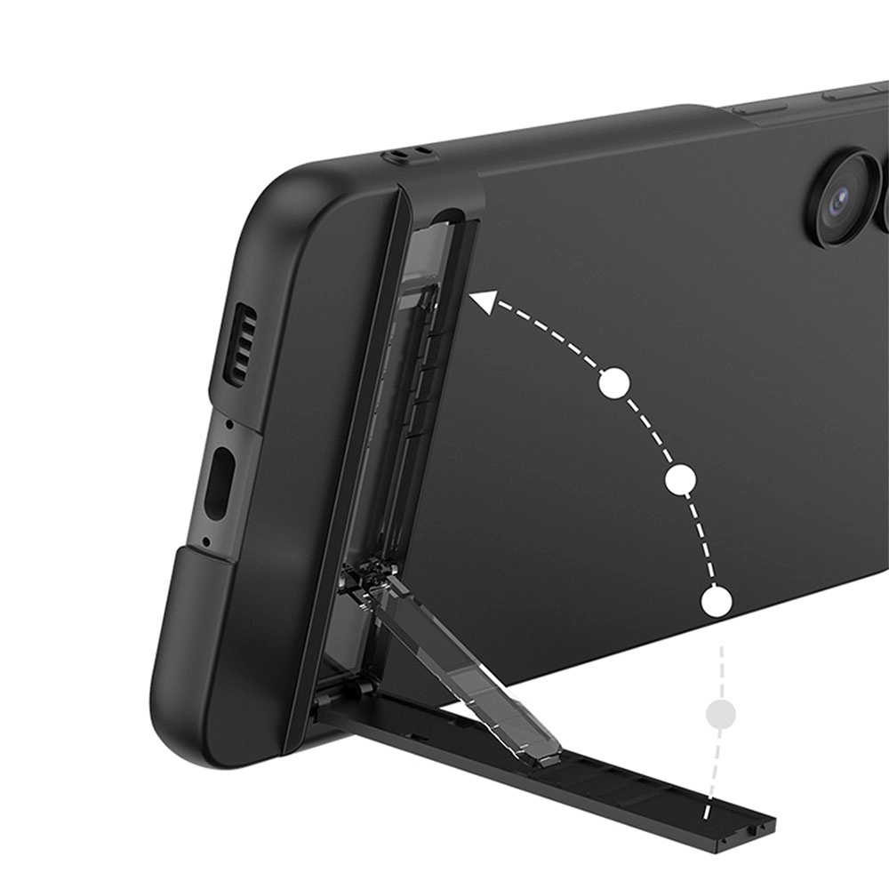 Galaxy Uyumlu S23 Plus Kılıf Zore Kamera Korumalı Dikey Standlı Ays Kapak