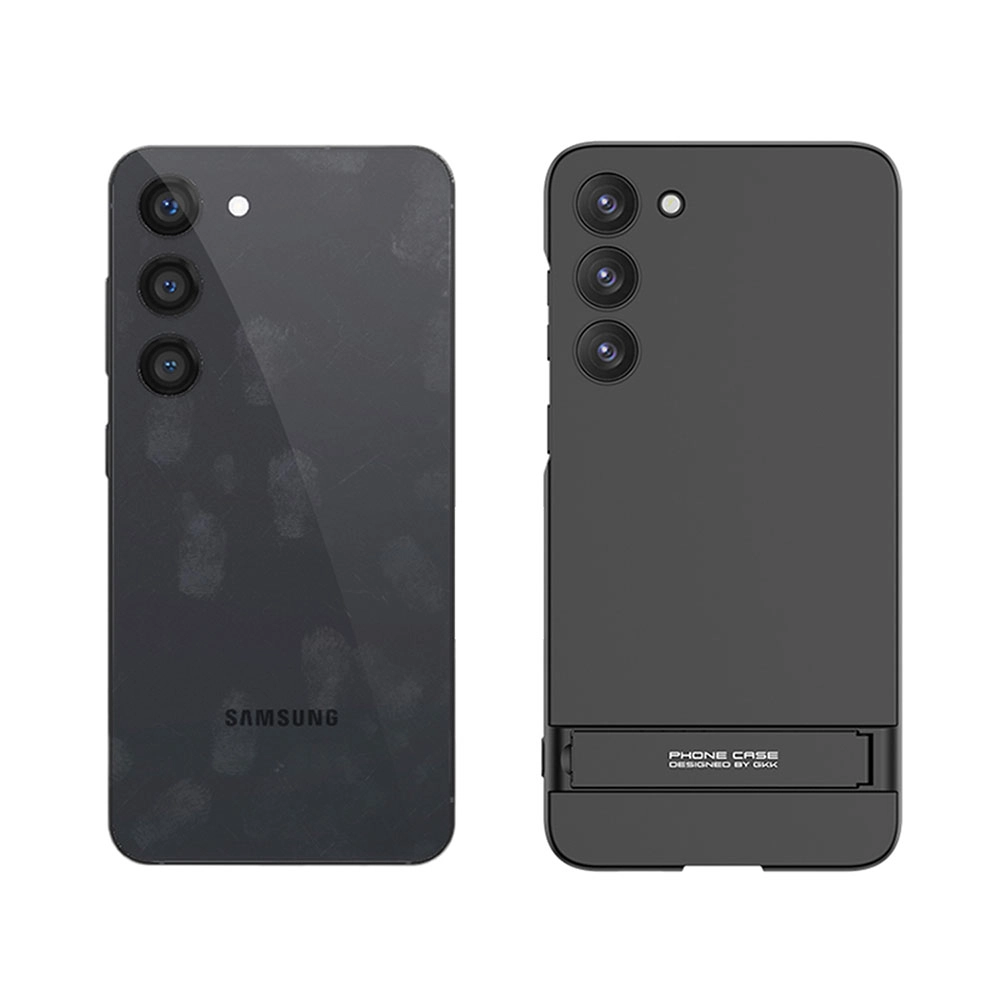 Galaxy Uyumlu S23 Plus Kılıf Zore Kamera Korumalı Dikey Standlı Ays Kapak