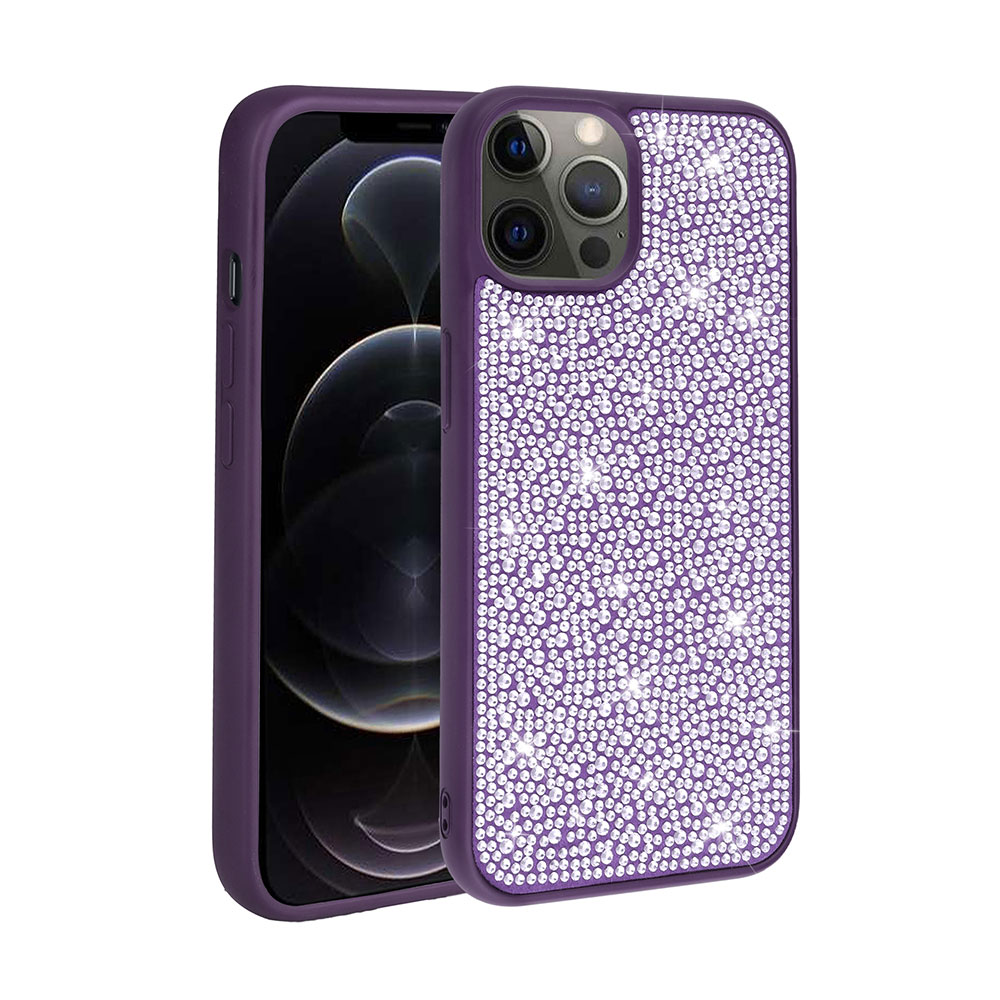 iPhone Uyumlu 13 Pro Kılıf Parlak Taşlı Tasarım Zore Ston Kapak