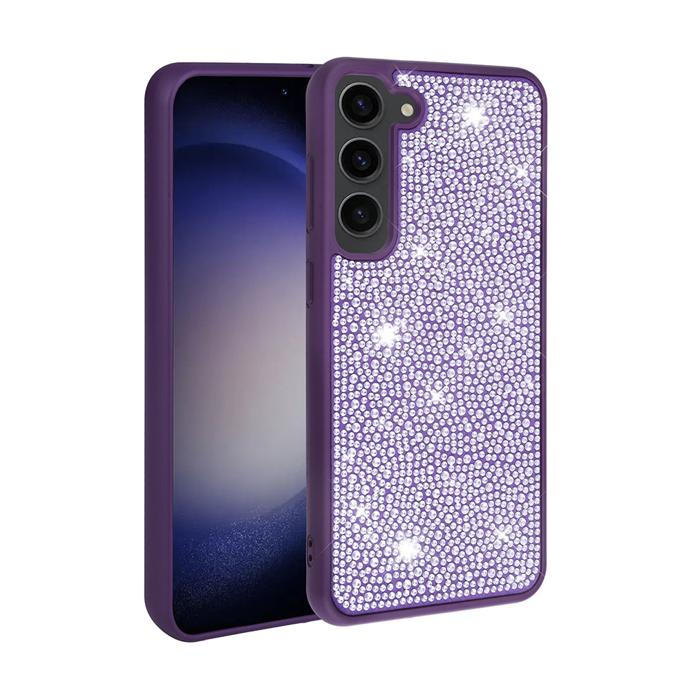 Galaxy Uyumlu S23 Plus Kılıf Parlak Taşlı Tasarım Zore Ston Kapak