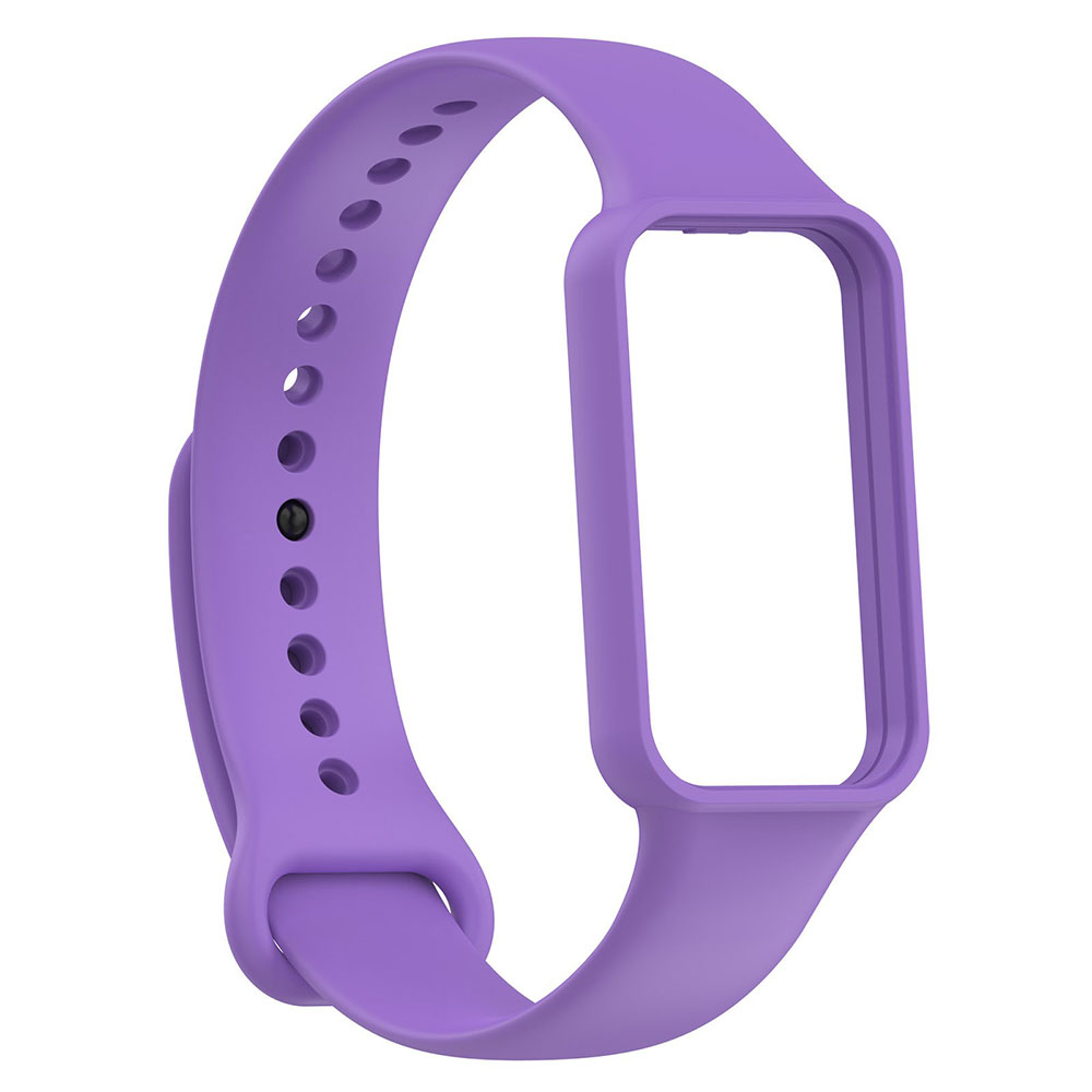 Xiaomi Uyumlu  Amazfit Band 7 Zore KRD-87 Silikon Kordon-Mor