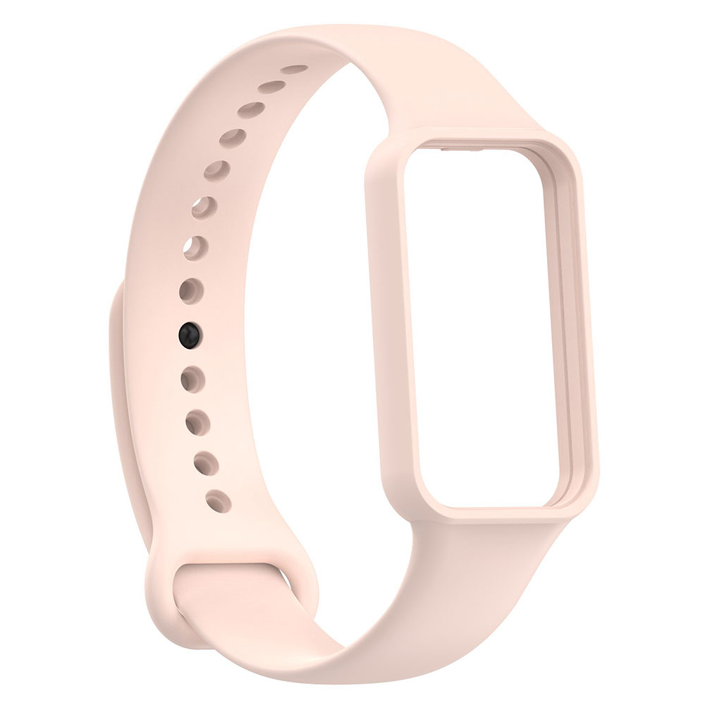 Xiaomi Uyumlu  Amazfit Band 7 Zore KRD-87 Silikon Kordon-Pembe açık