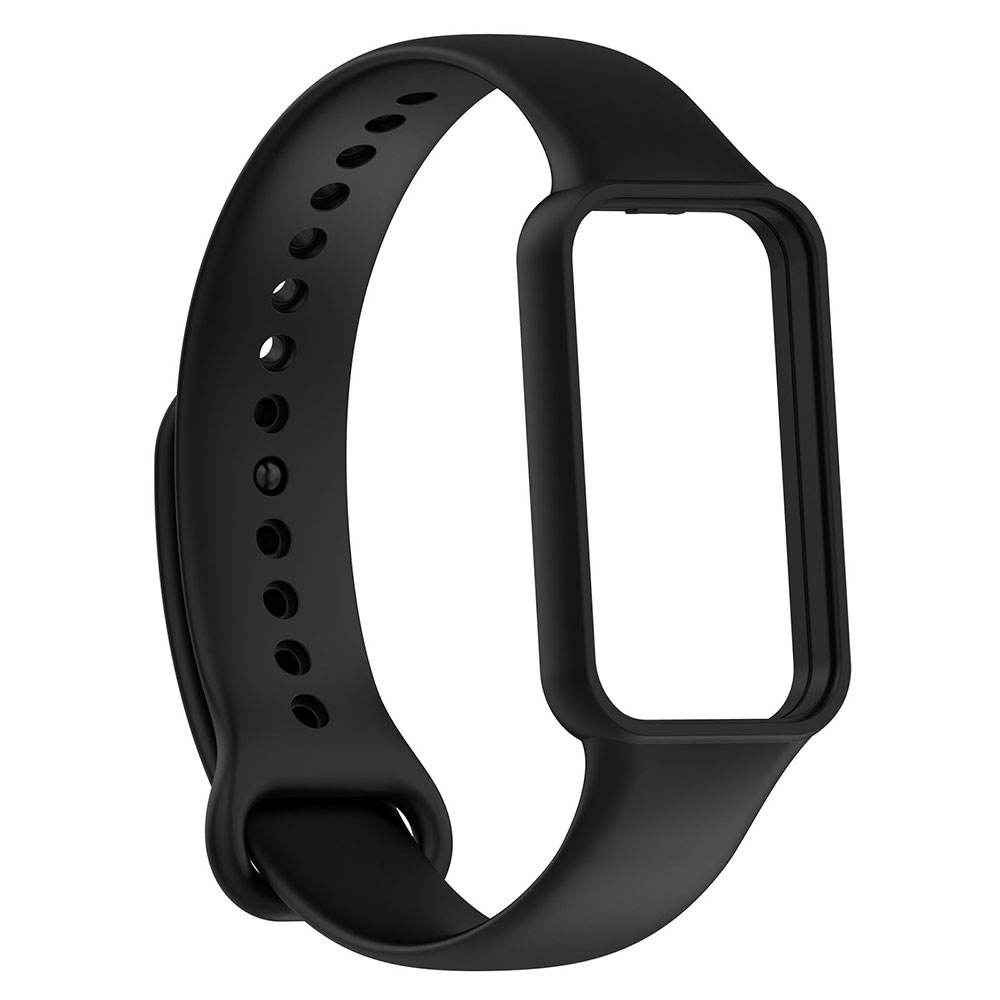 Xiaomi Uyumlu  Amazfit Band 7 Zore KRD-87 Silikon Kordon-Siyah