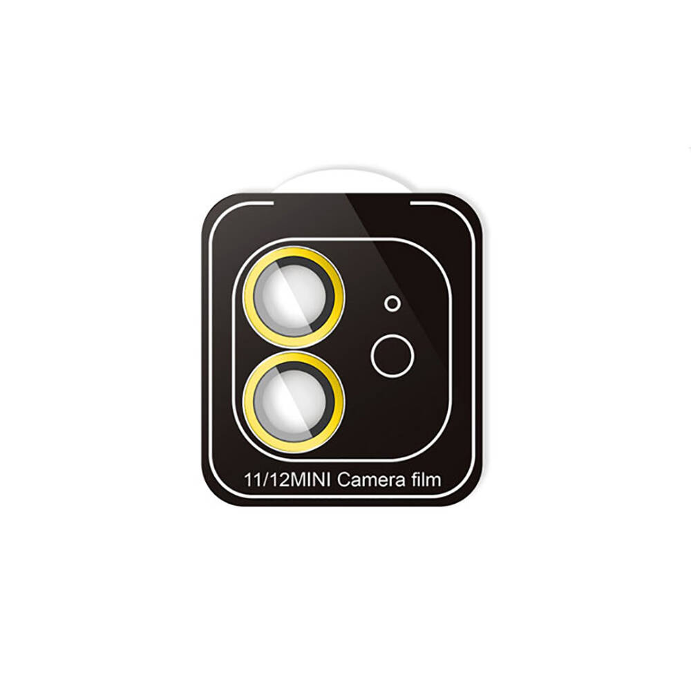 iPhone Uyumlu 11 Zore CL-11 Safir Parmak İzi Bırakmayan Anti-Reflective Kamera Lens Koruyucu-Gold