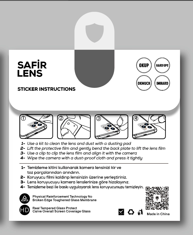 iPhone Uyumlu 12 Zore CL-11 Safir Parmak İzi Bırakmayan Anti-Reflective Kamera Lens Koruyucu