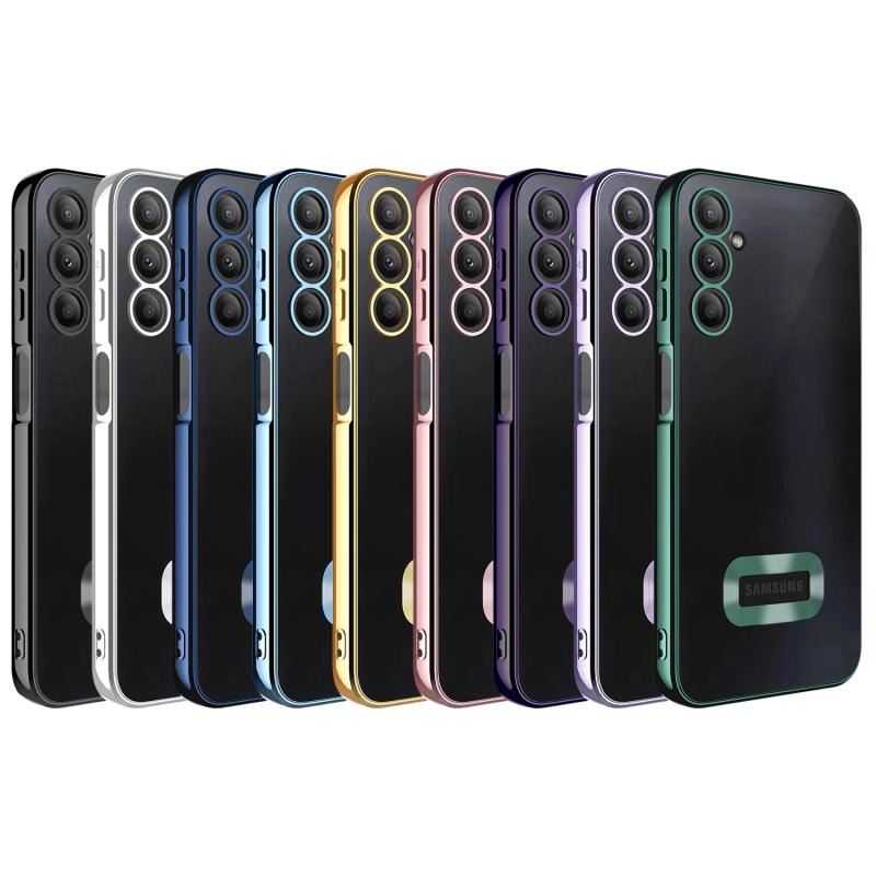 Galaxy Uyumlu A24 Kılıf Kamera Korumalı Logo Gösteren Zore Omega Kapak