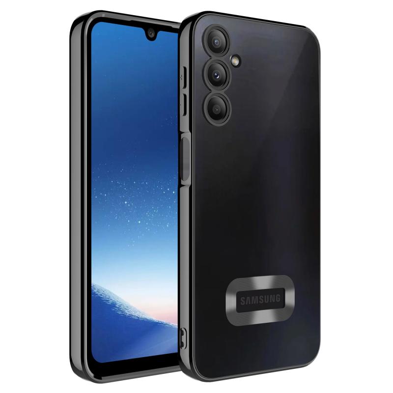 Galaxy Uyumlu A24 Kılıf Kamera Korumalı Logo Gösteren Zore Omega Kapak