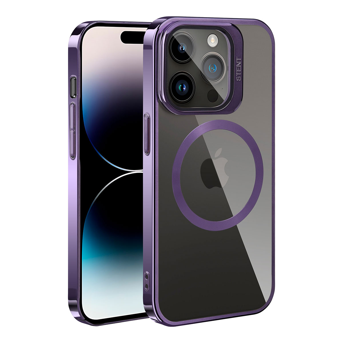 iPhone Uyumlu 14 Pro Kılıf M-safe Şarj Özellikli Standlı Zore Klon Kapak