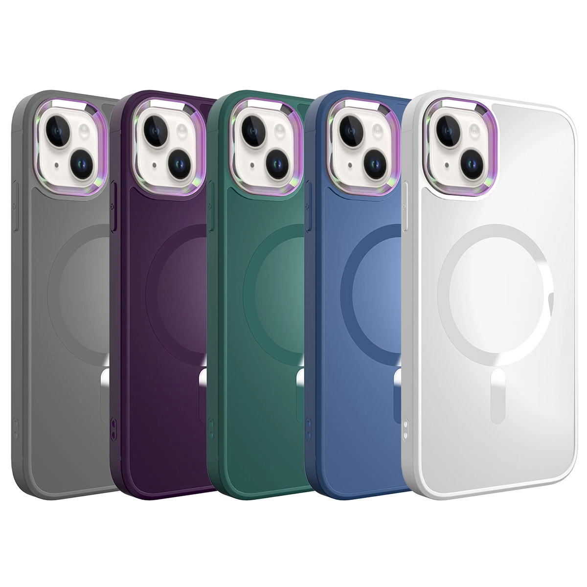 iPhone Uyumlu 13 Kılıf M-safe Wireless Şarj Özellikli Zore Stil Kapak